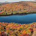 Center Pond Autumn Panorama - Newark, Vermont - October 2024